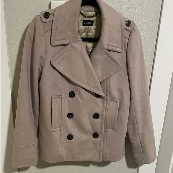 J. Crew Women's Beige Peacoat - Picture 1 of 3